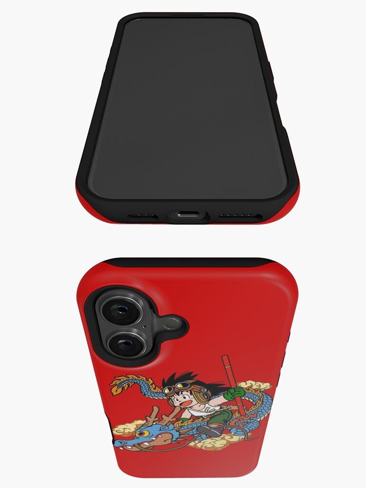 Goku and Blue Shenlong iPhone Case