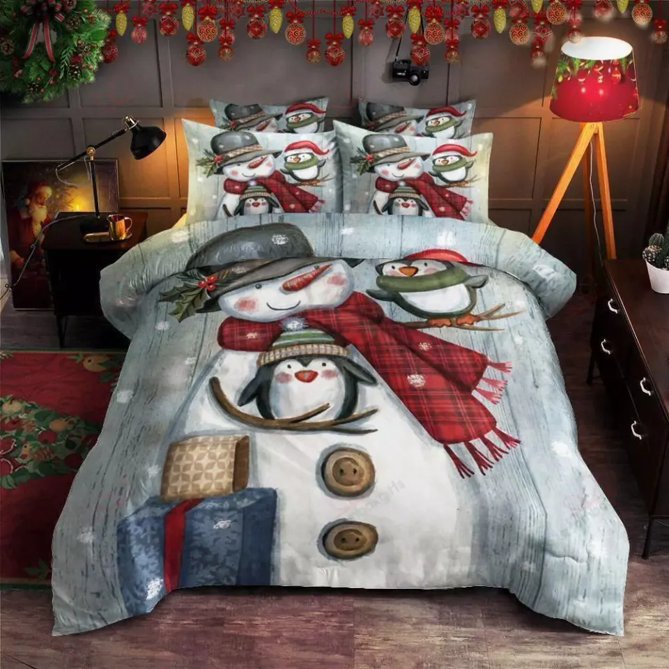 Snowman Christmas Bedding Set | Christmas Gift | Christmas Decor
