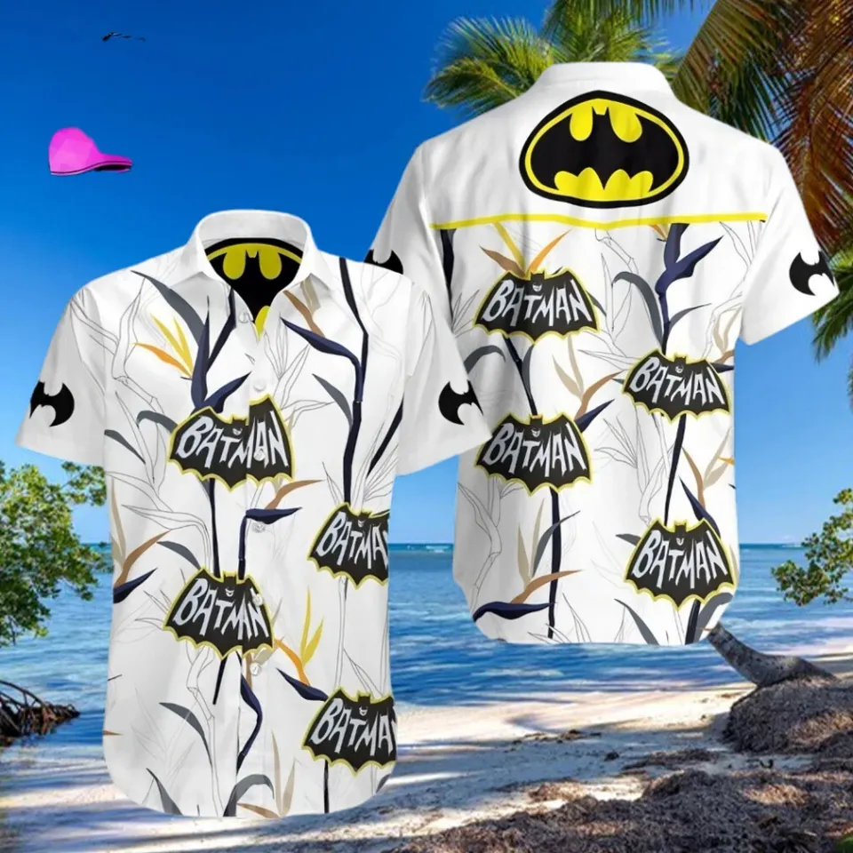 Batman Hawaiian Shirt, Button Down Full Size