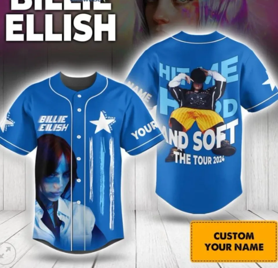 Billie Eilish tour 2024 Baseball Jersey