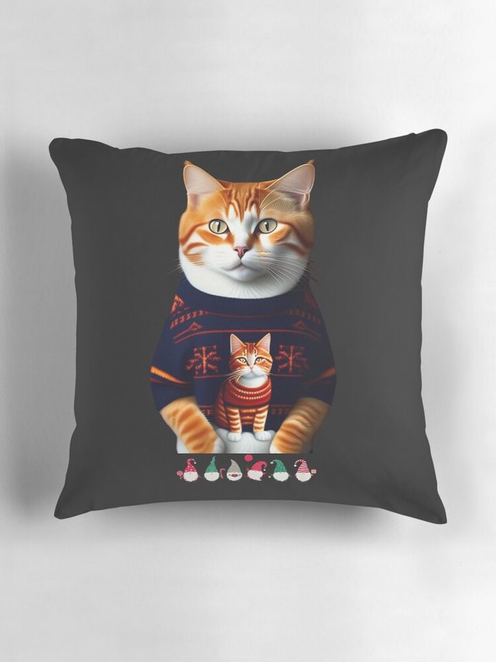 CAT CHRISMAS Pillow