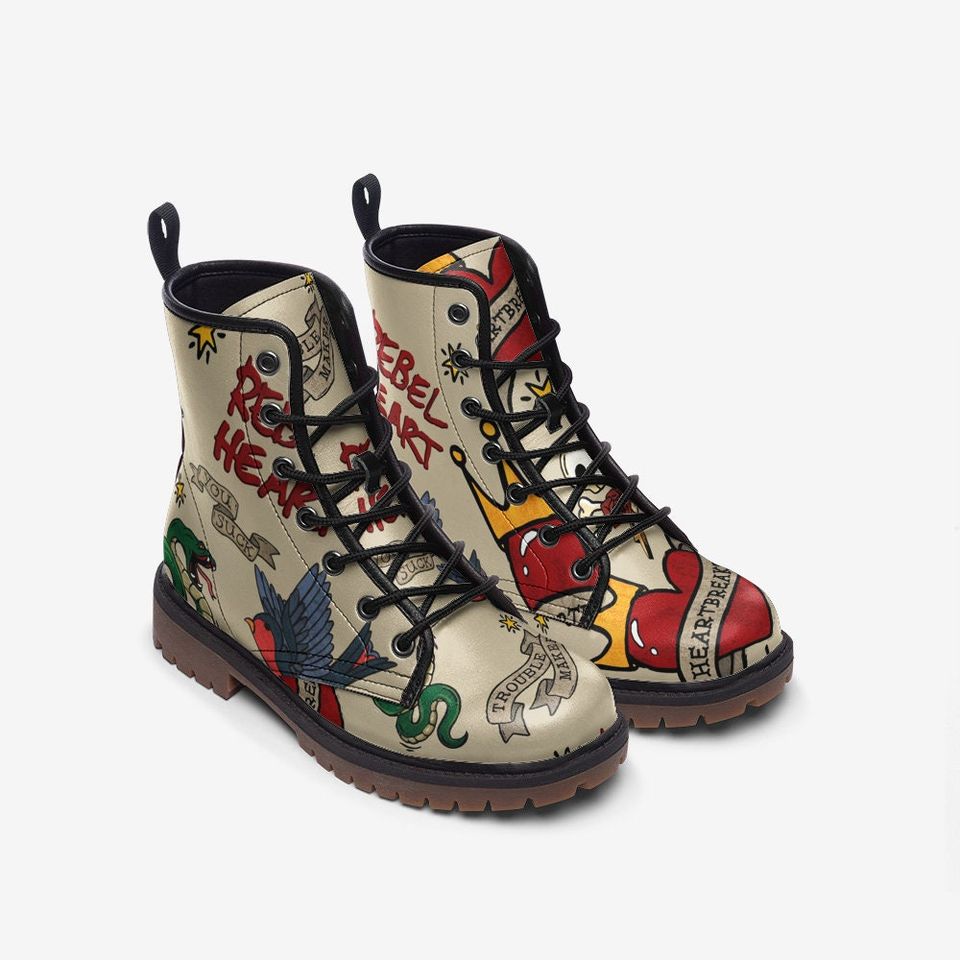 Tattoo Casual Canvas  boots
