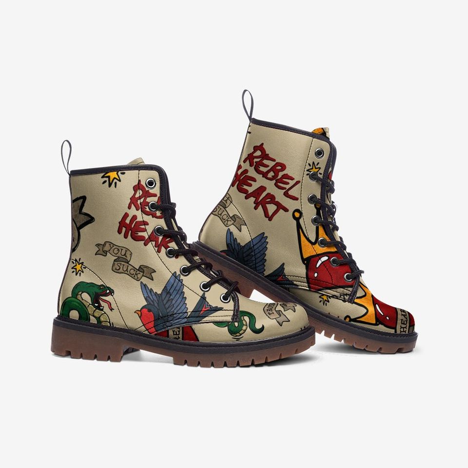 Tattoo Casual Canvas  boots