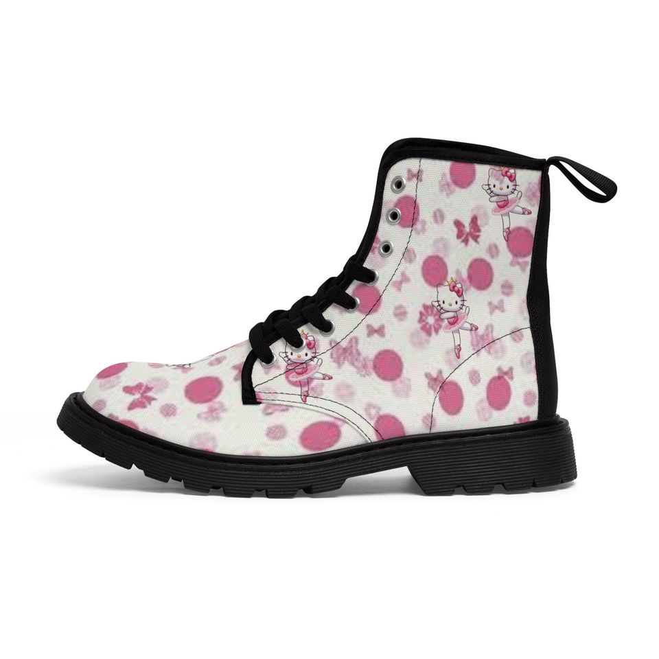 Hello Kitty Pink Women's Canvas Boots
