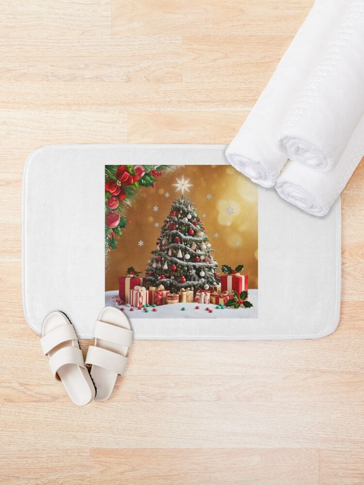 Christmas spirit Bath Mat