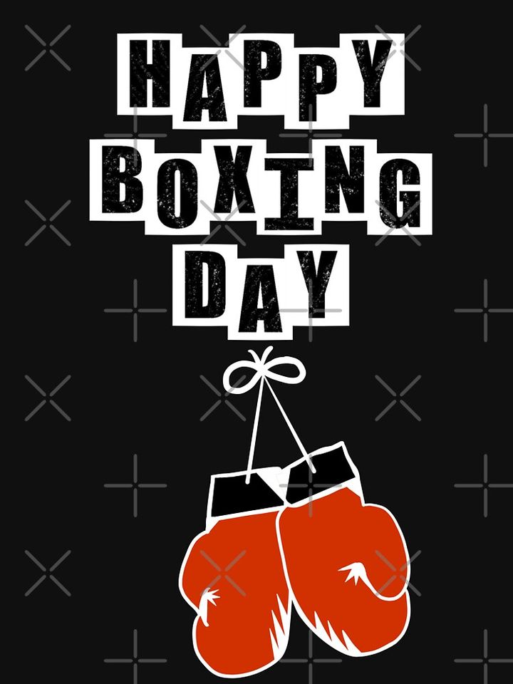 Happy Boxing Day Red Gloves - Black Classic T-Shirt
