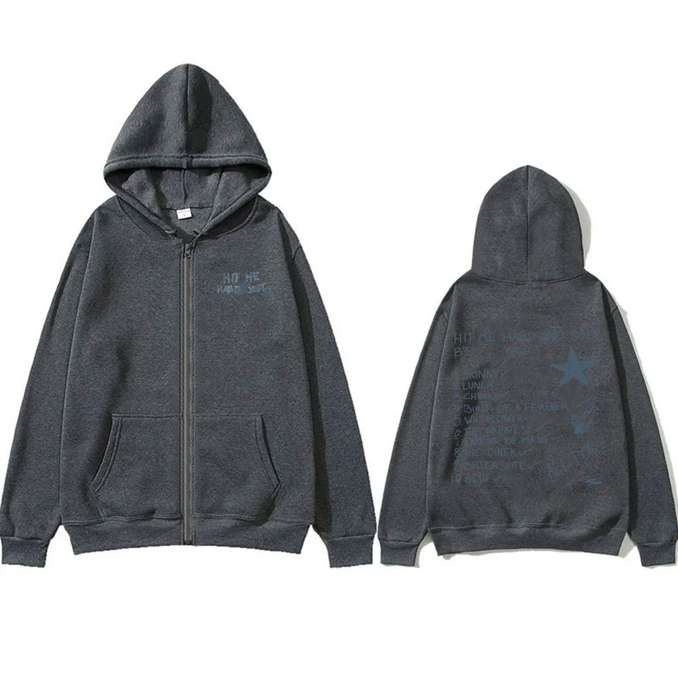 Hit Me Hard and Soft Zipper Hoodie