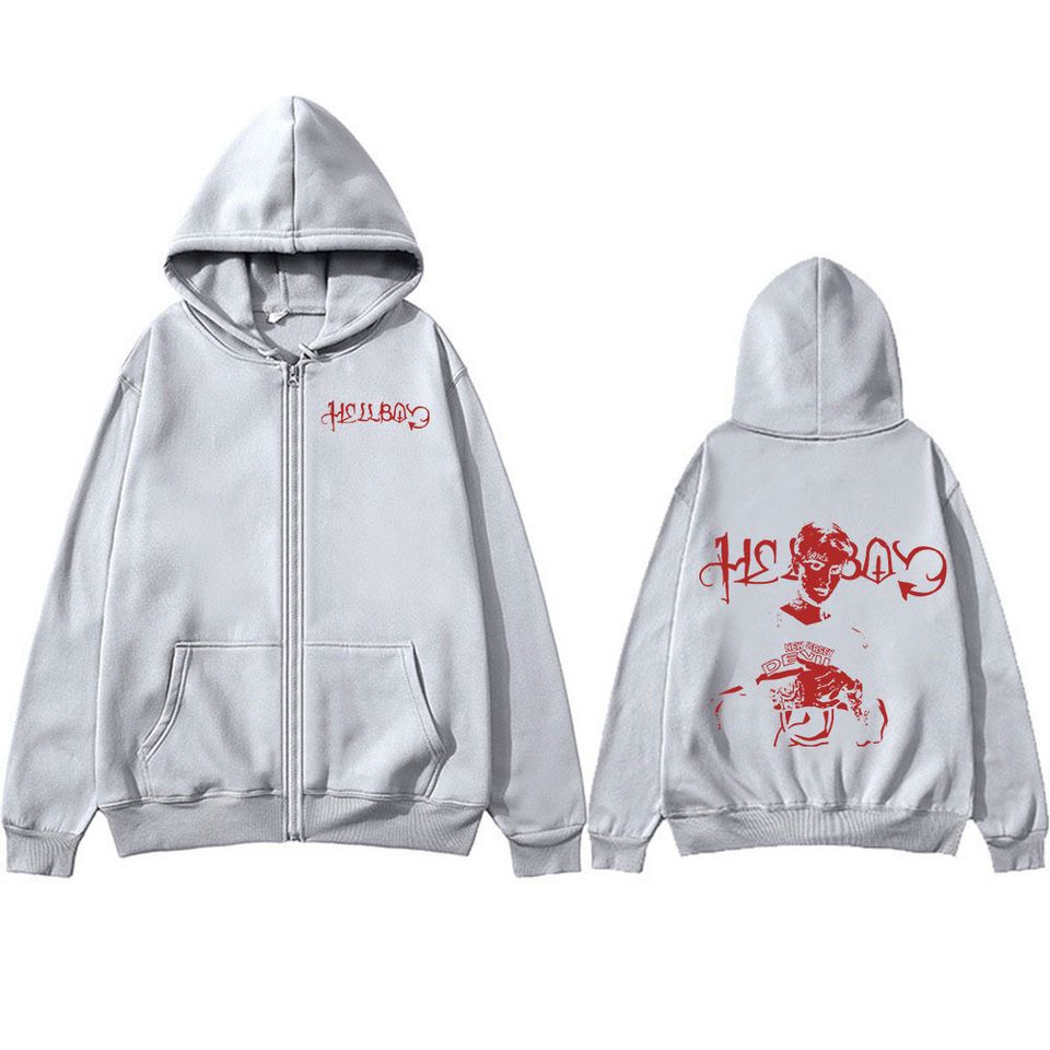 Lil Peep Crybaby Hellboy Zipper Hoodies