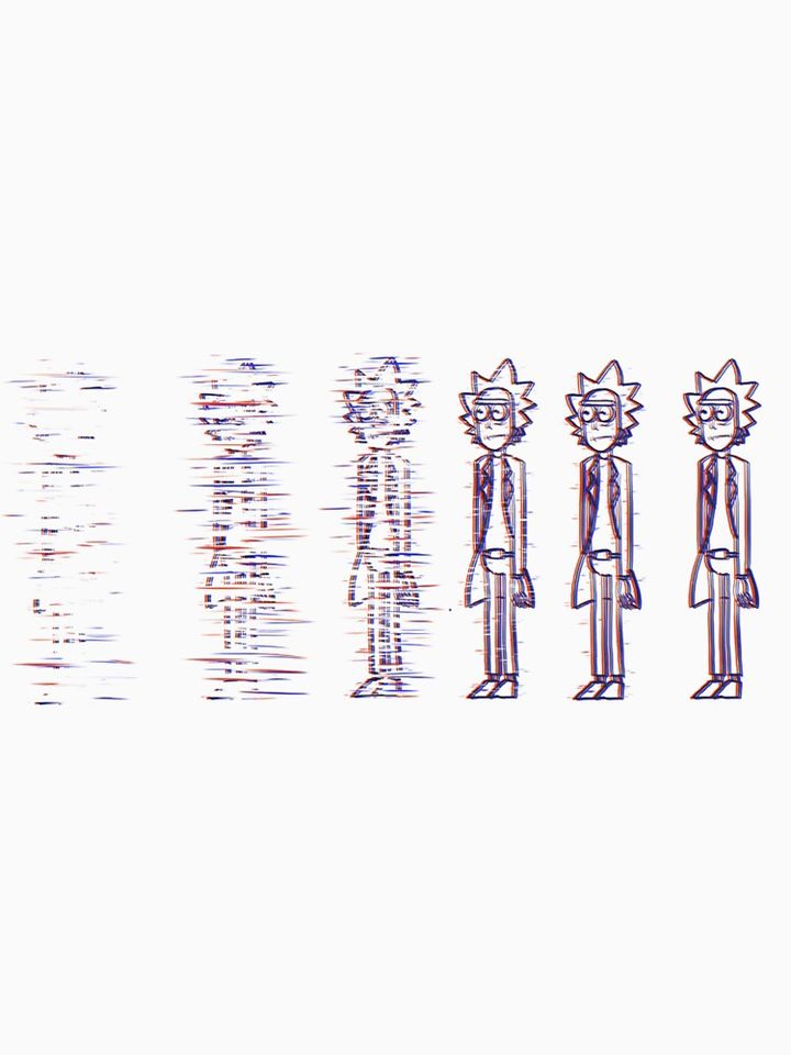 Rick and Rickandmorty Glitch Classic T-Shirt