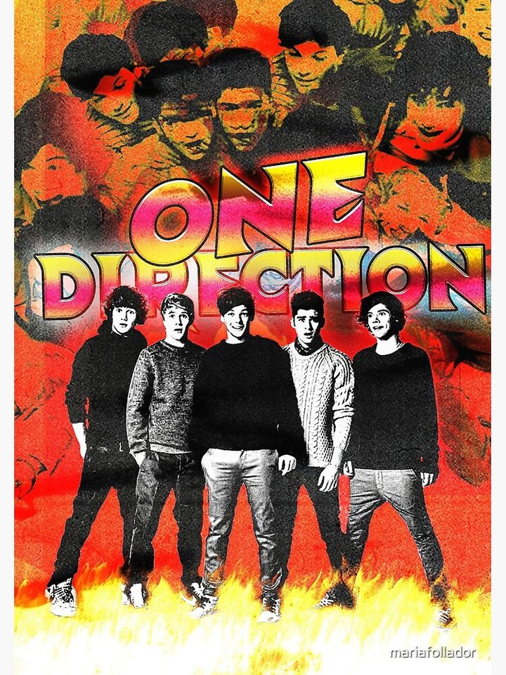 One Direction as a Metal Band Poster