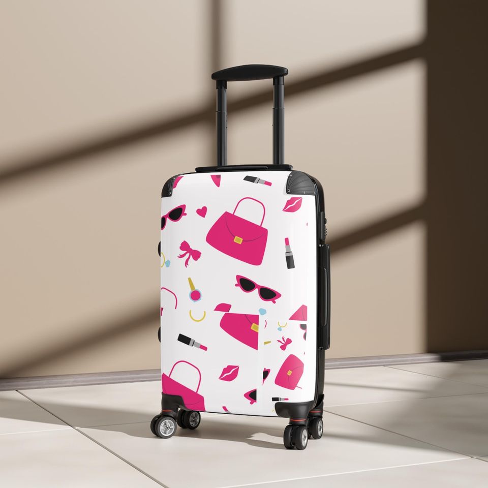 Pink Barbie Girl Suitcase