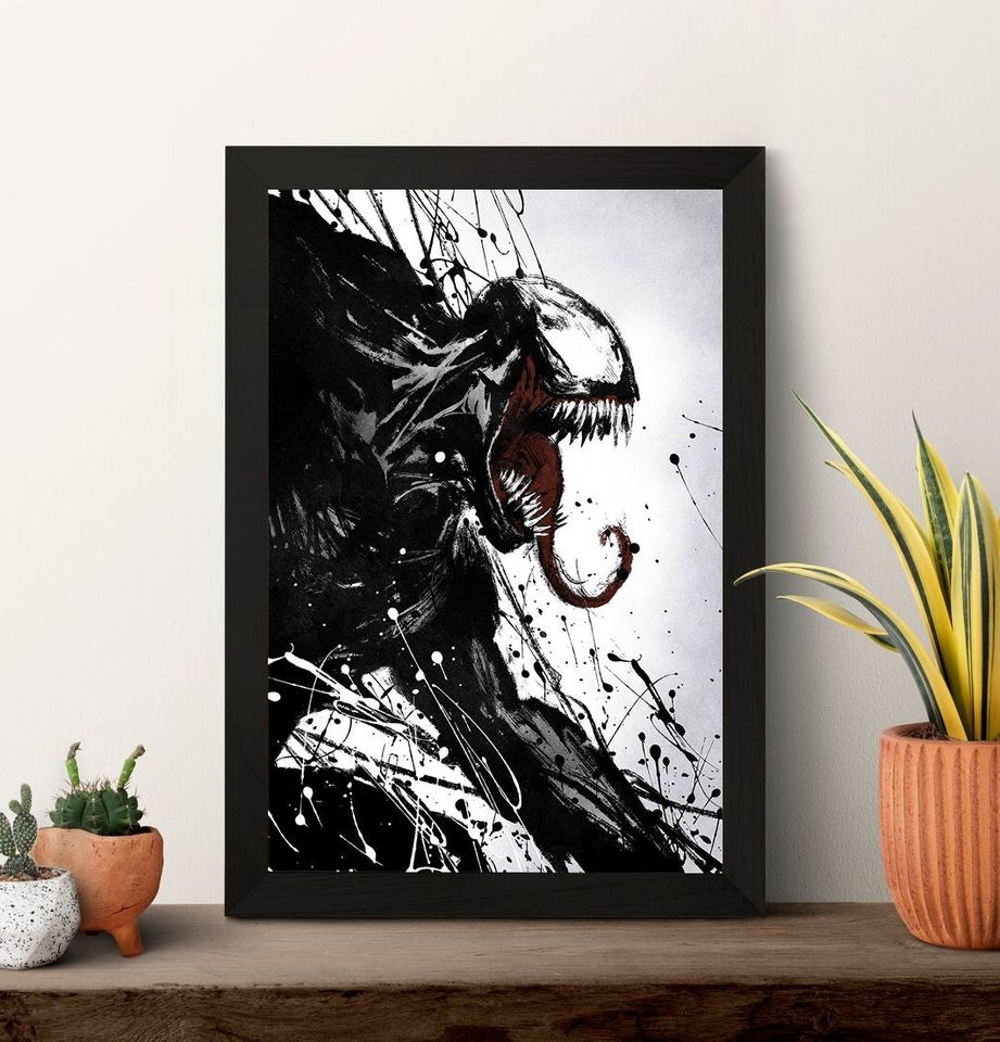 Venom Movie Poster High Quality Print Photo Wall Art Canvas Cloth Multi size for Gift