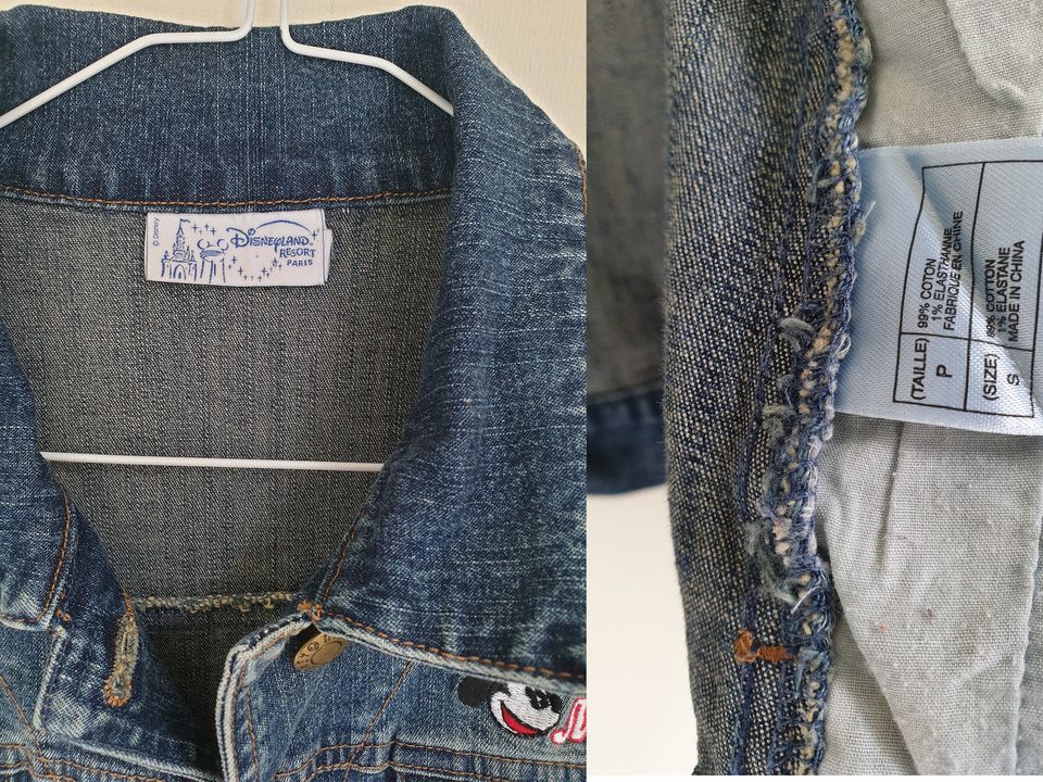 Vintage Mickey Mouse Disney cartoon denim jacket