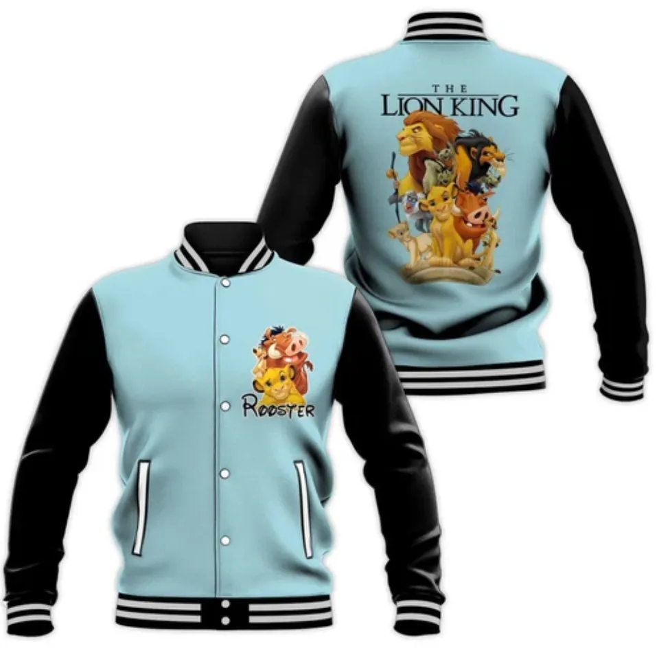 Personalized Never Too Old For The Lion King Cartoon Halloween Baseball Jacket