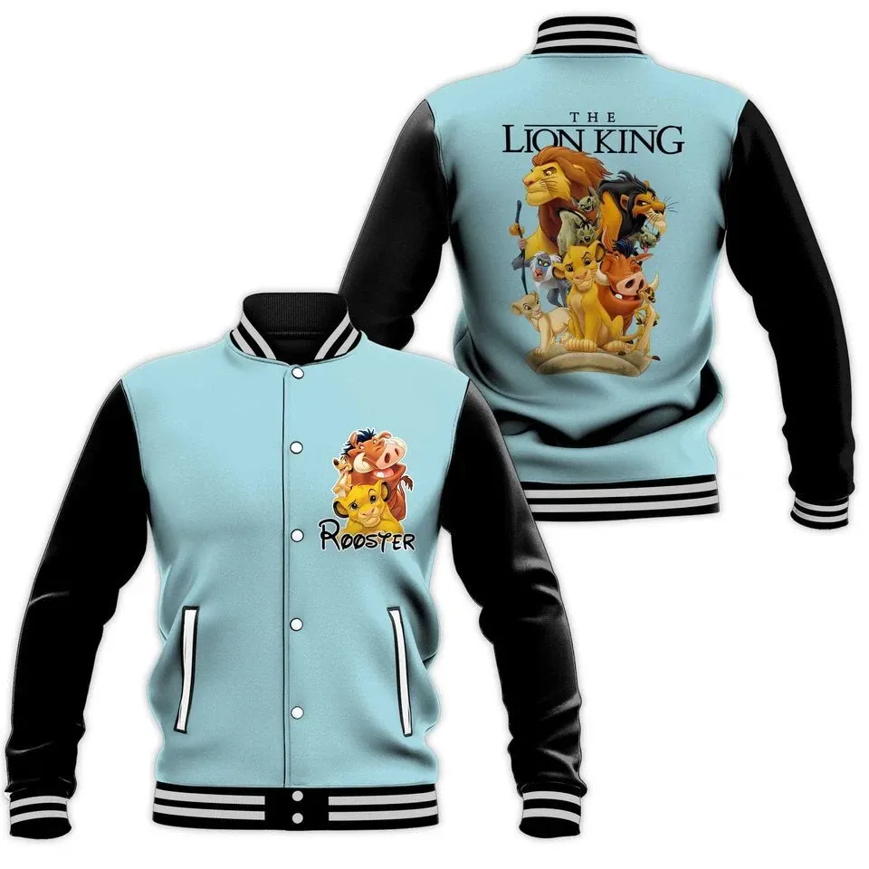 Personalized Never Too Old For The Lion King Cartoon Halloween Baseball Jacket
