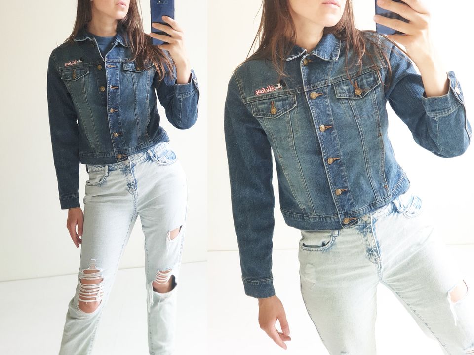 Vintage Mickey Mouse Disney cartoon denim jacket