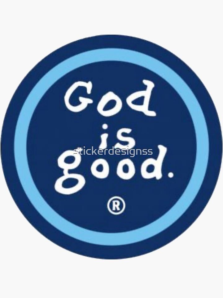 God is good design Sticker