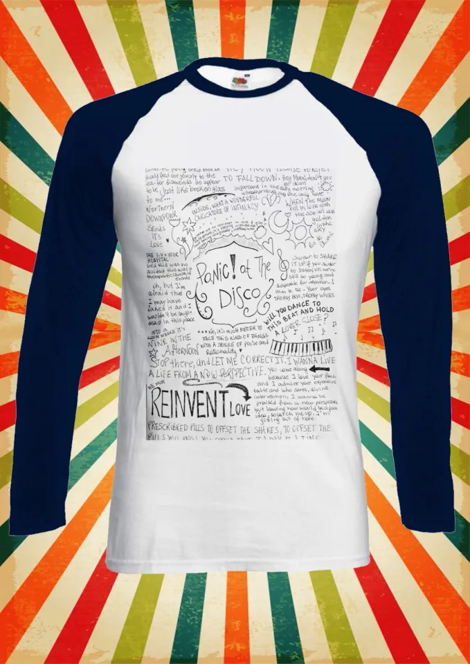 Panic At The Disco Band Lyric Men Women Long Short Sleeve Baseball Shirt