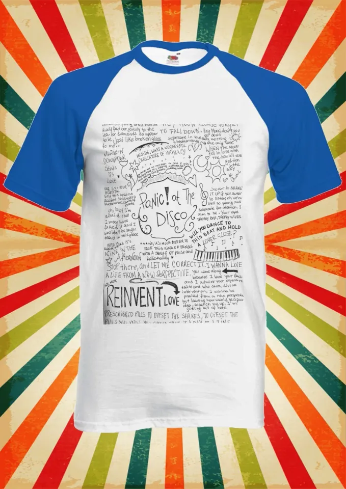 Panic At The Disco Band Lyric Men Women Long Short Sleeve Baseball Shirt