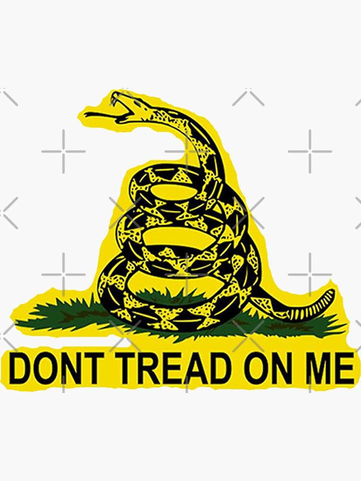 Don't Tread On Me Gadsden Flag American Flag  Sticker