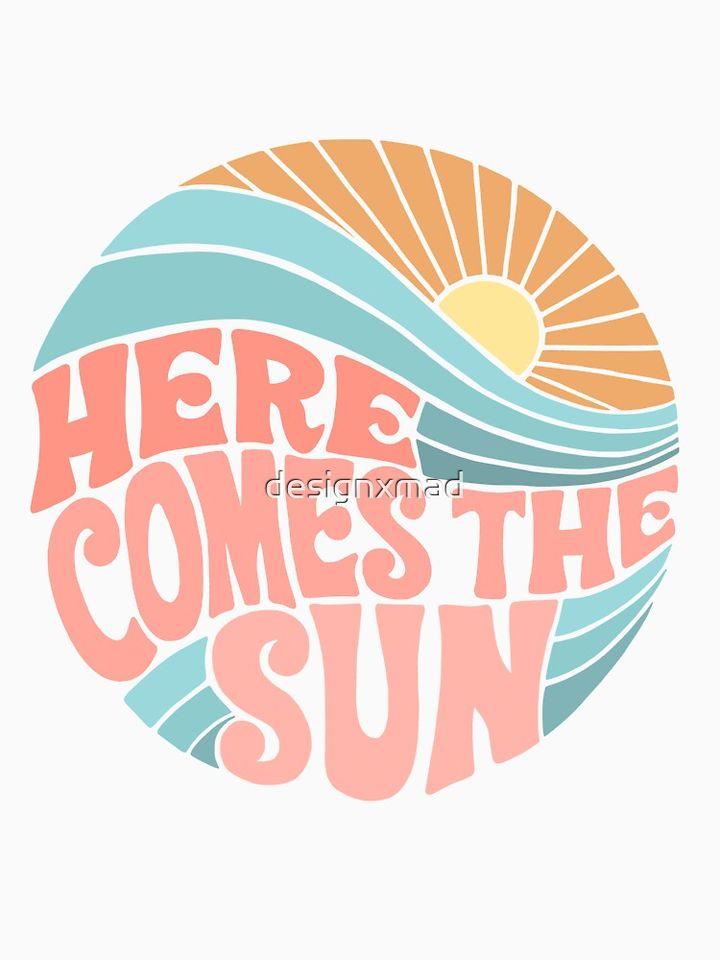 Pink Groovy Here Comes the Sun Classic T-Shirt