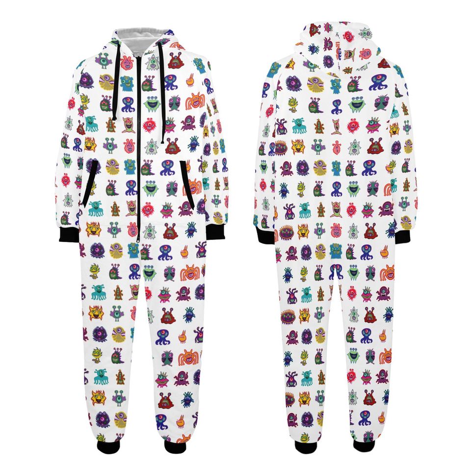 Cute Monsters Onesie for the family, Monsters Jumpsuit, Monsters onesie, Monsters rompers, Halloween onesie, Halloween jumpsuit