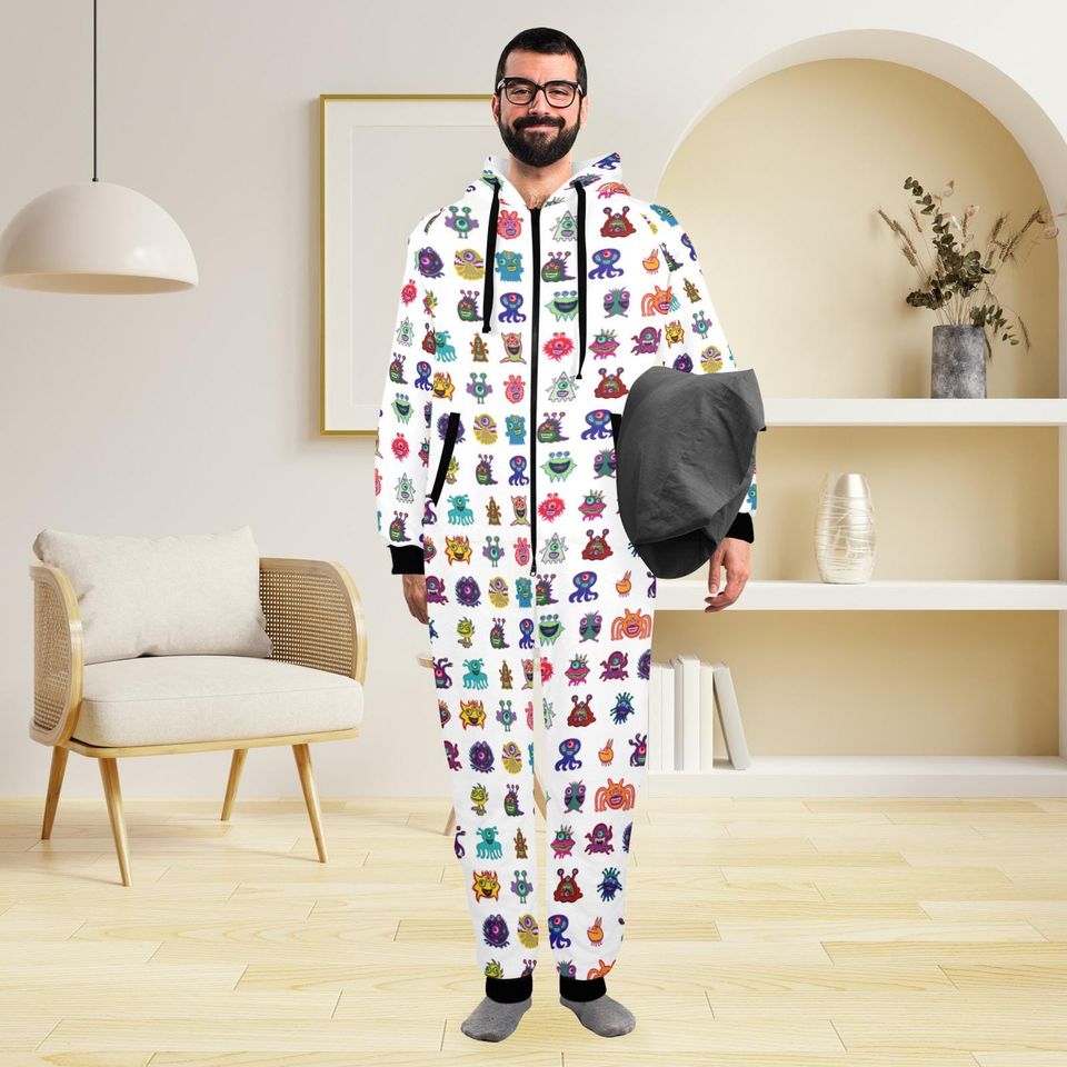 Cute Monsters Onesie for the family, Monsters Jumpsuit, Monsters onesie, Monsters rompers, Halloween onesie, Halloween jumpsuit