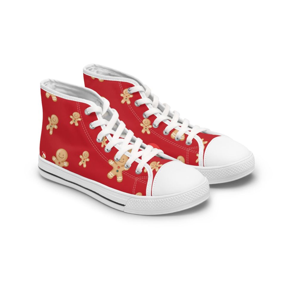 Christmas gingerbread Women's High Top Sneakers