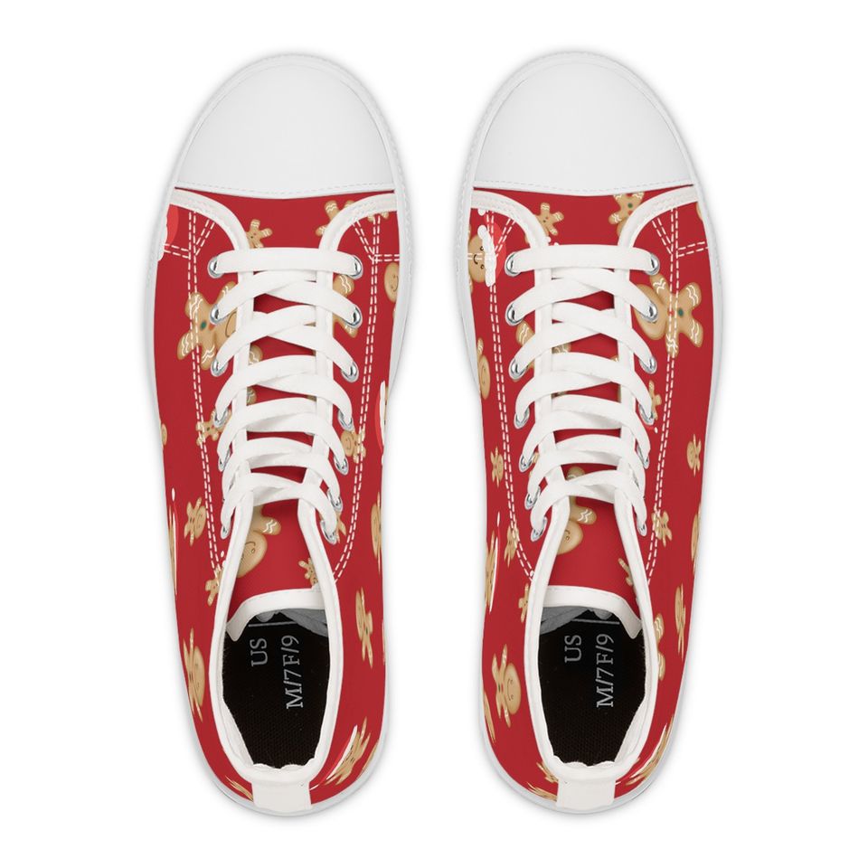 Christmas gingerbread Women's High Top Sneakers