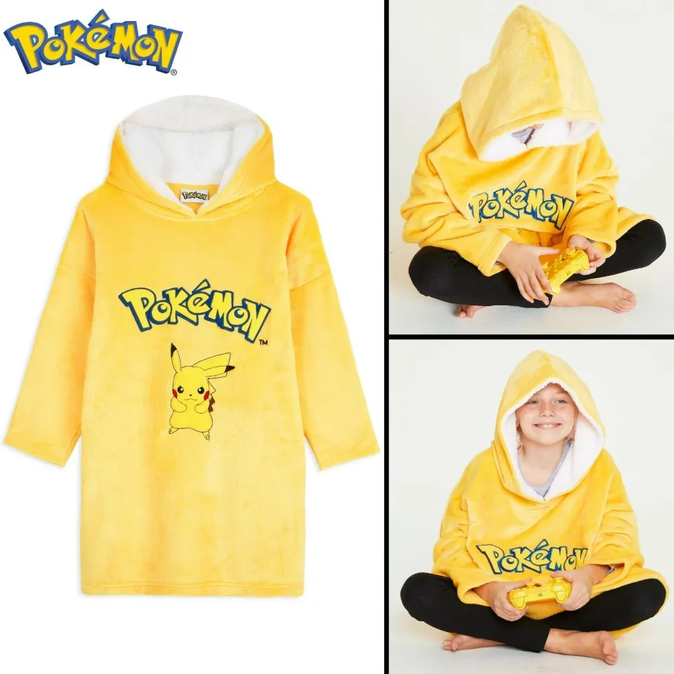 PKM Pika Oversized Blanket Hoodie for Boys Girls