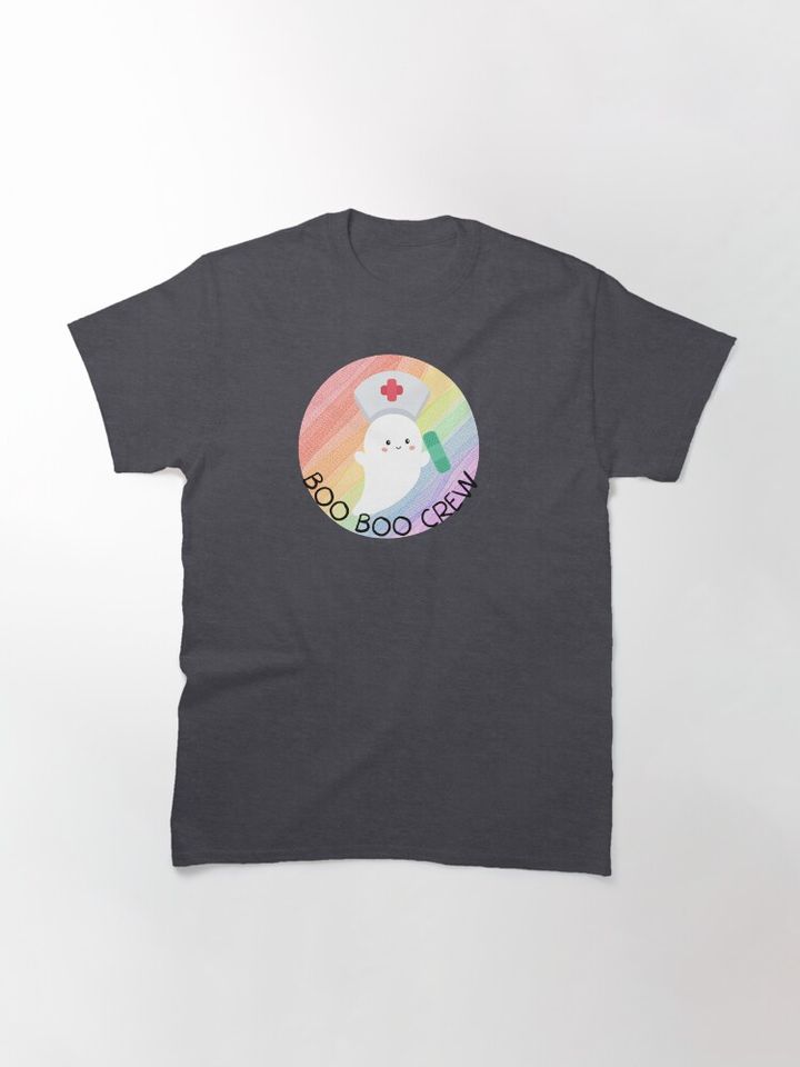 Boo Boo Crew Nurse Ghost Halloween Classic T-Shirt