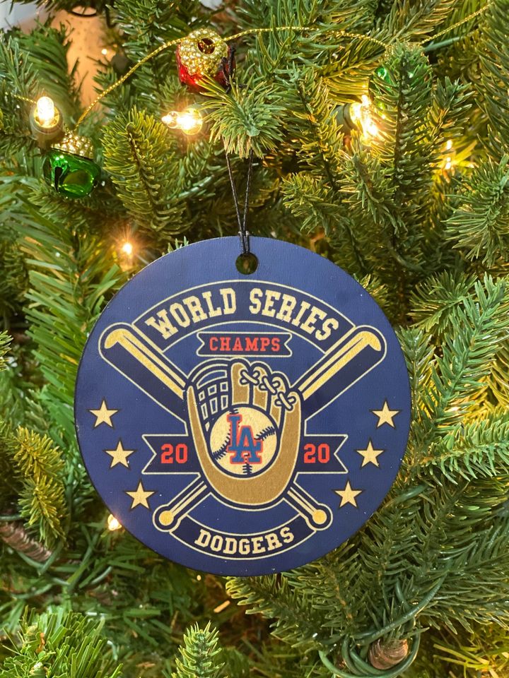 LA Dodgers Christmas California Ornament 2020