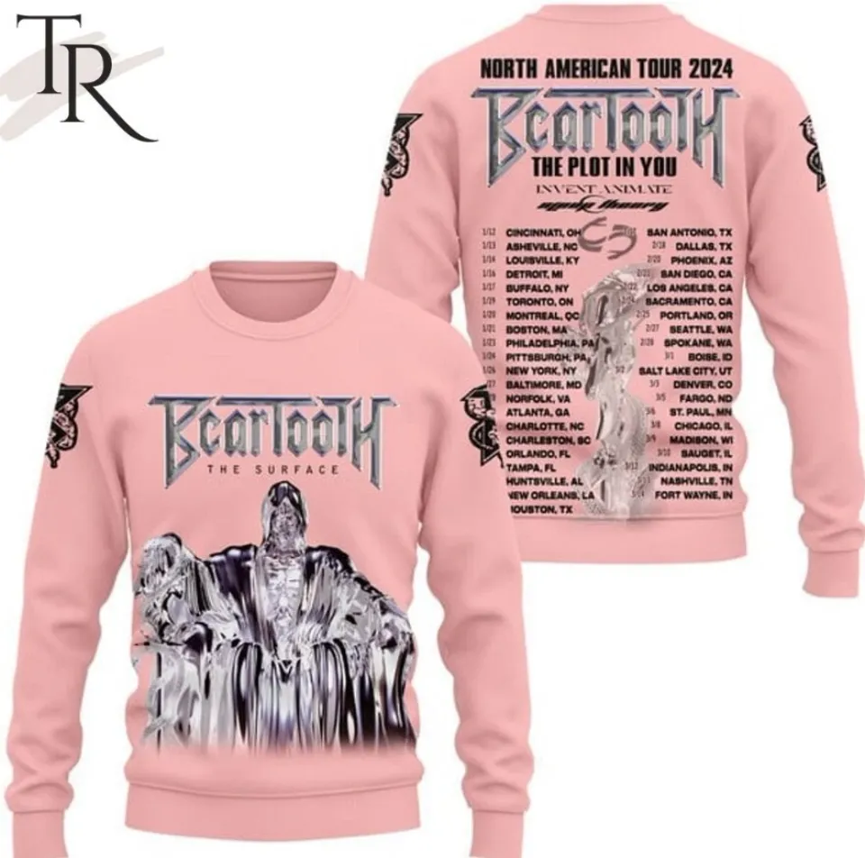 Beartooth The Surface North American Tour 2024 Ugly Sweater