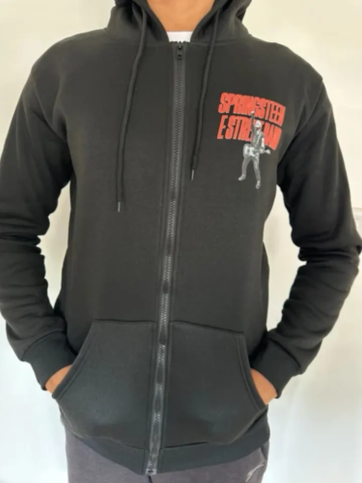 Bruce Springsteen and E Street Rock Band 2024 Tour Zipper Zip-up Hoodie
