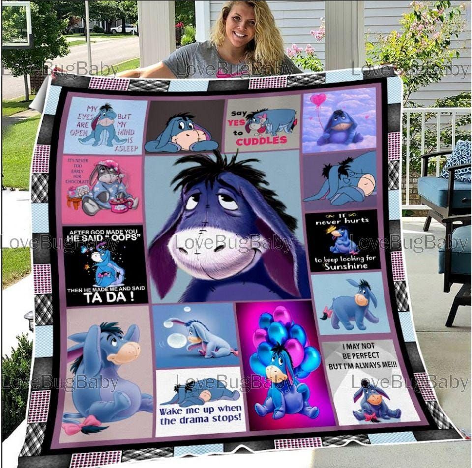 Eeyore Winnie The Pooh Fleece Blanket