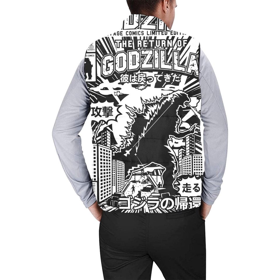 god zilla Gojira Kaiju Sleeveless Jacket