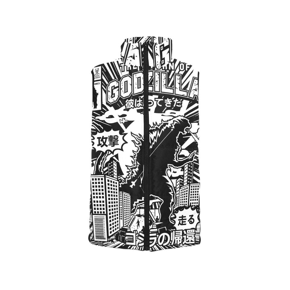 god zilla Gojira Kaiju Sleeveless Jacket