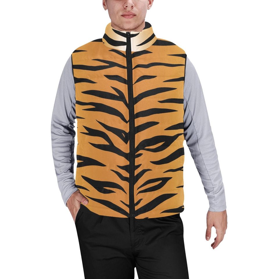 Tiger print Sleeveless Jacket | Winter Clothing | Gift Ideas