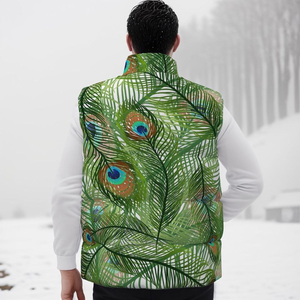 Peacock Sleeveless Jacket | Winter Clothing | Gift Ideas