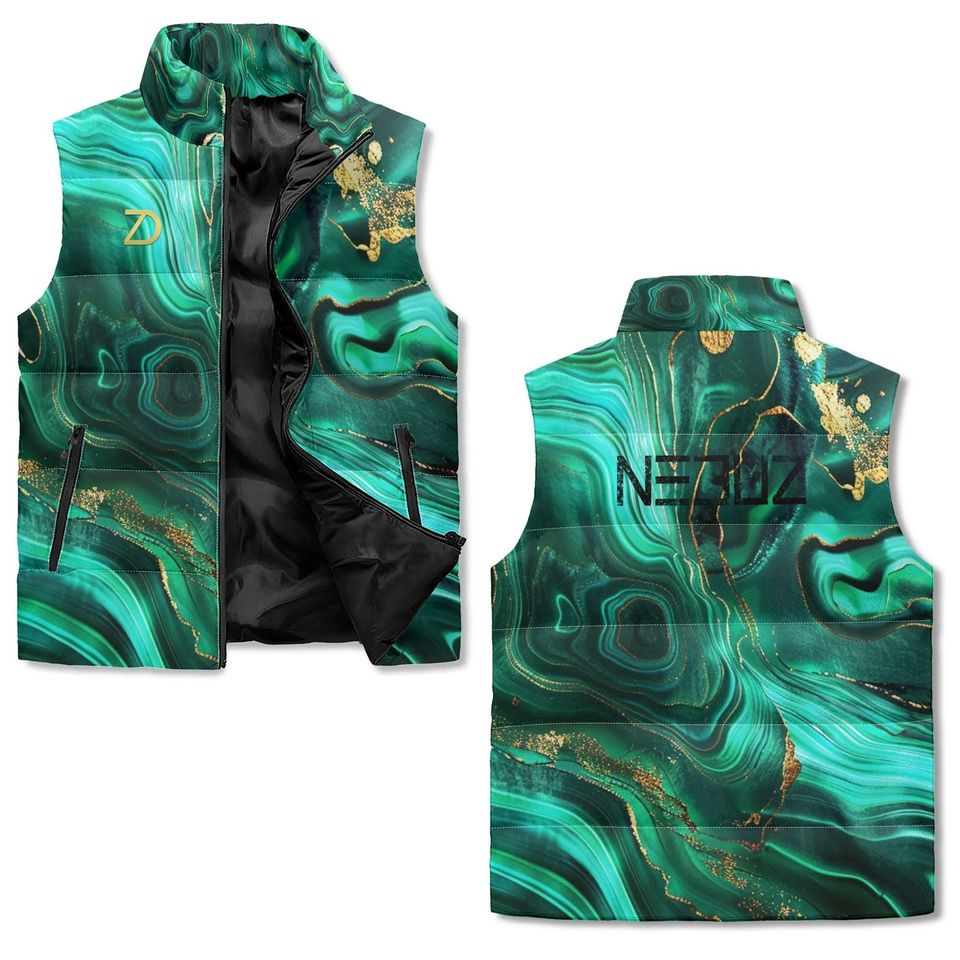 Malachite Unisex Sleeveless Jacket | Winter Clothing | Gift Ideas