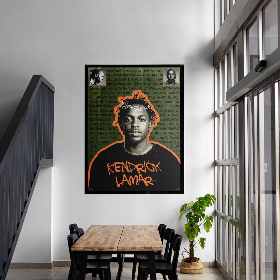 Kendrick Lamar Poster, Rapper Posters | Home Decor | Wall Decor