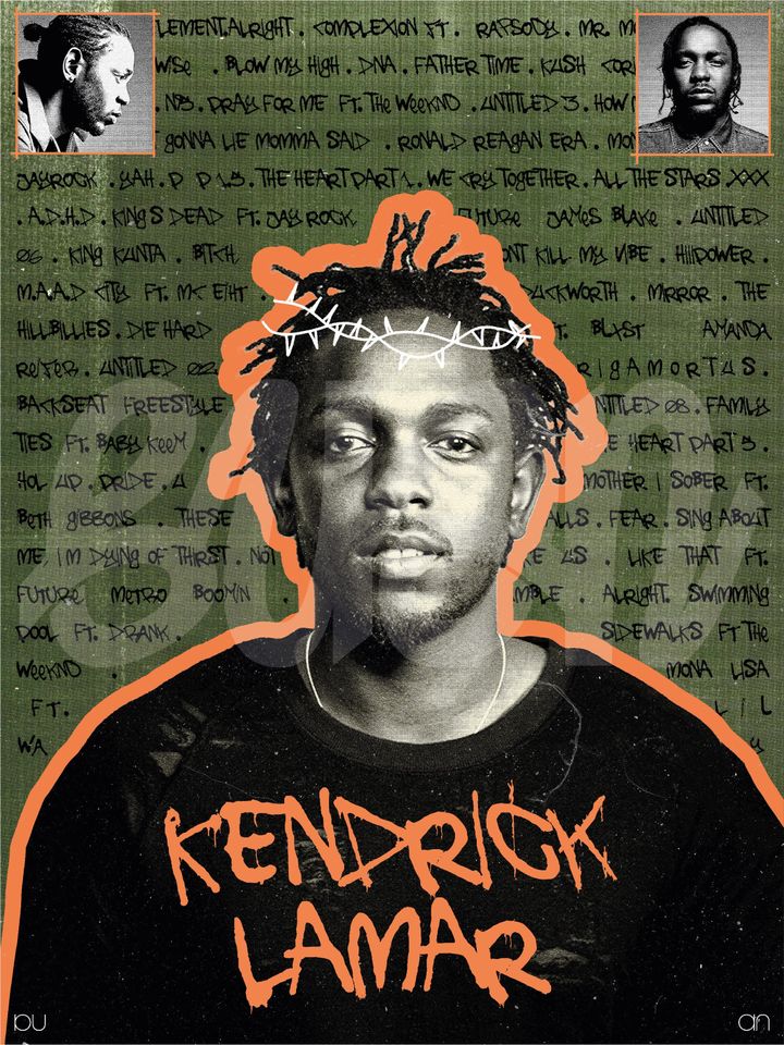 Kendrick Lamar Poster, Rapper Posters | Home Decor | Wall Decor