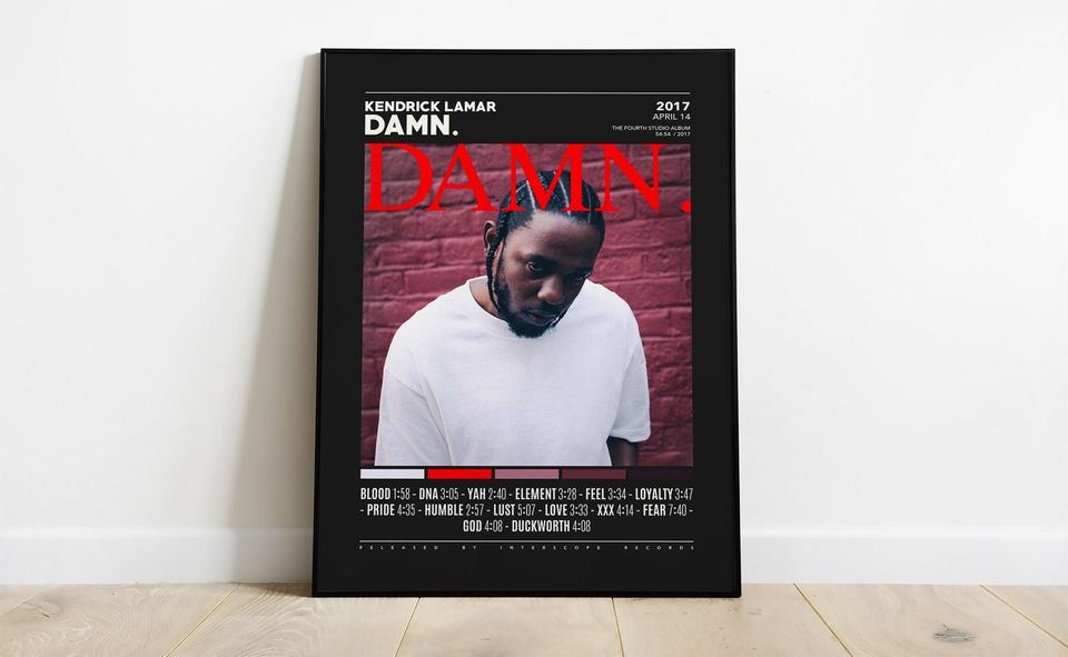 Kendrick Lamar DAMN. Posters | Home Decor | Wall Decor