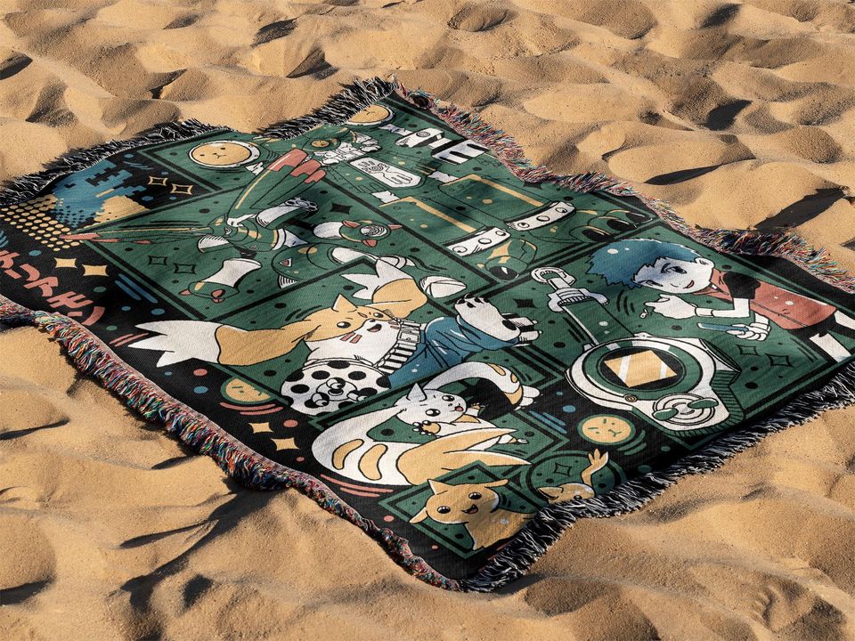 Anime Terriermon Woven Cozy Blanket