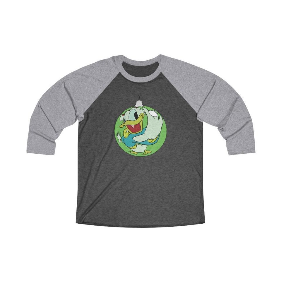 Donald Duck Christmas Unisex 3\4 Sleeve Baseball Tee