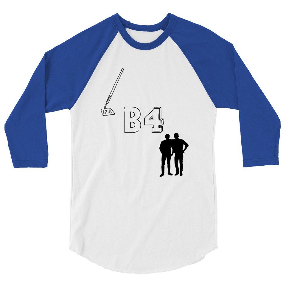 Hoes Before Bros Unisex 3\4 Sleeve Baseball Tee