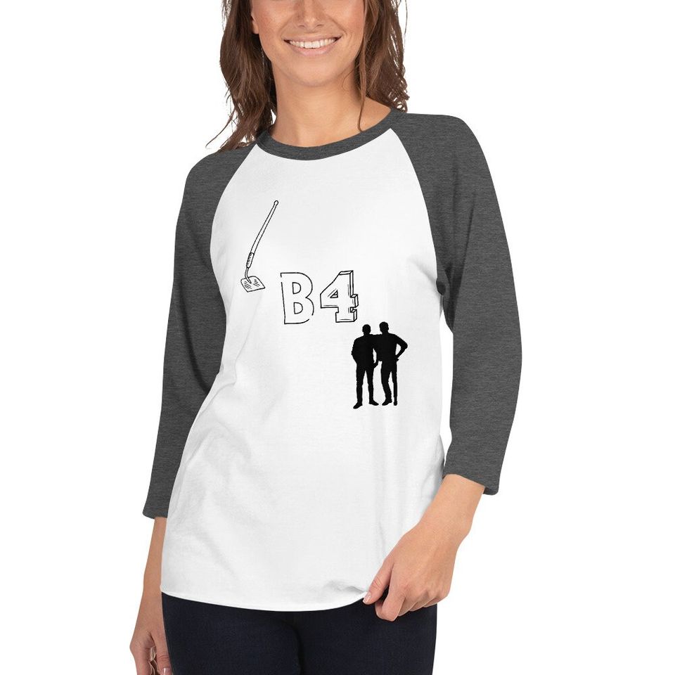 Hoes Before Bros Unisex 3\4 Sleeve Baseball Tee