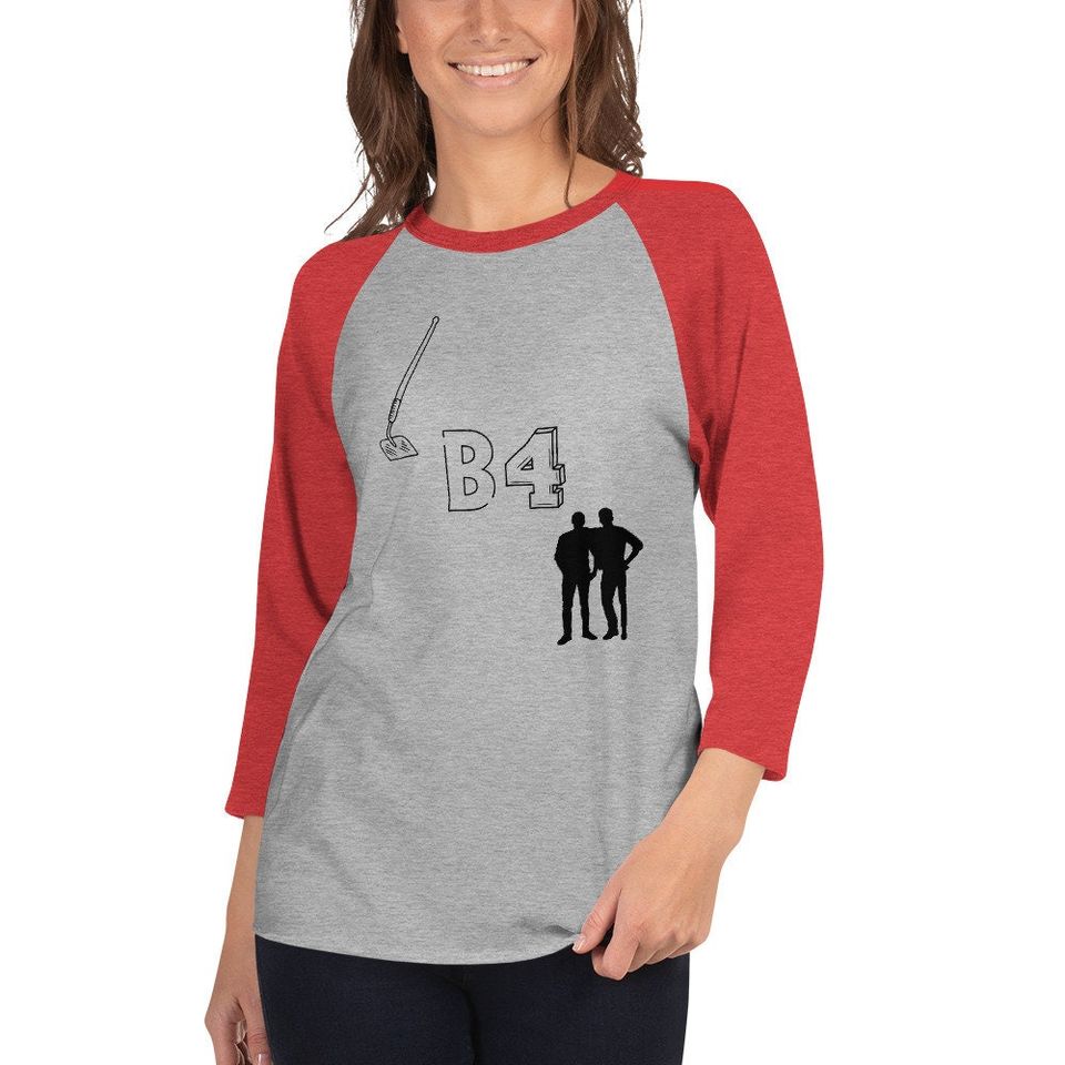 Hoes Before Bros Unisex 3\4 Sleeve Baseball Tee