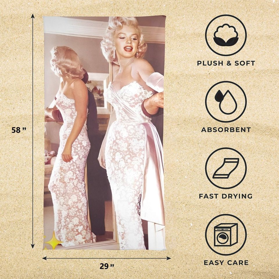 Marilyn Monroe Beach Towel