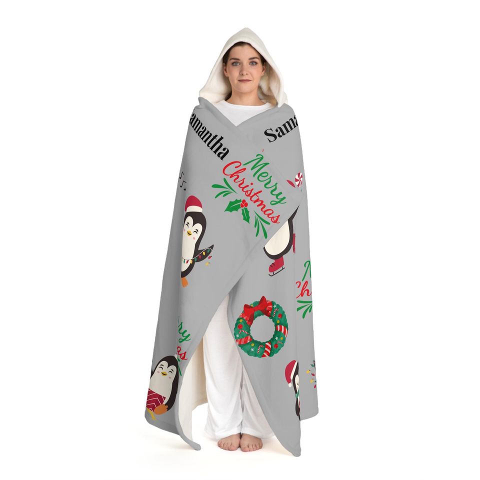 Green Christmas Hooded Blanket | Winter | Christmas Gift